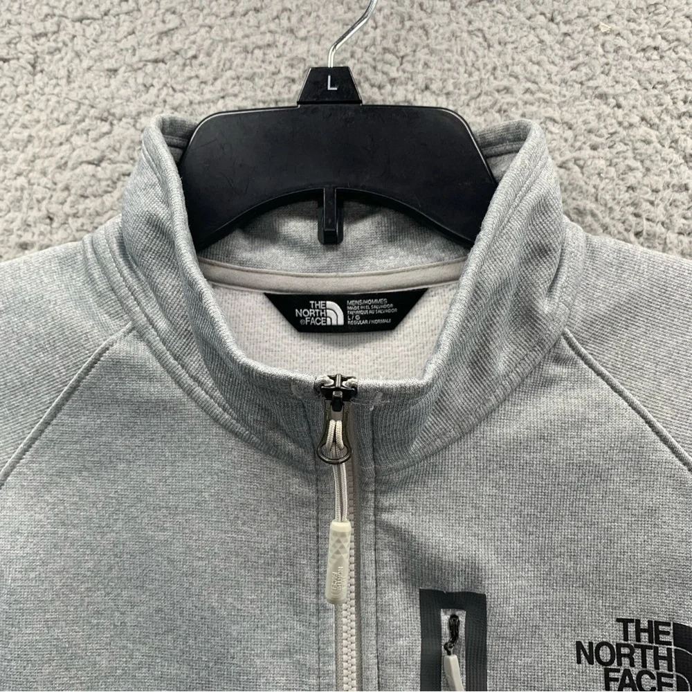 The North Face Canyonlands 1/2 Zip Pullover Shirt Mens Size Large Gray Zip Logo